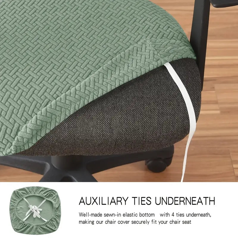 US Originated Jacquard Stretch Chair Cover for Dining and Office Chairs