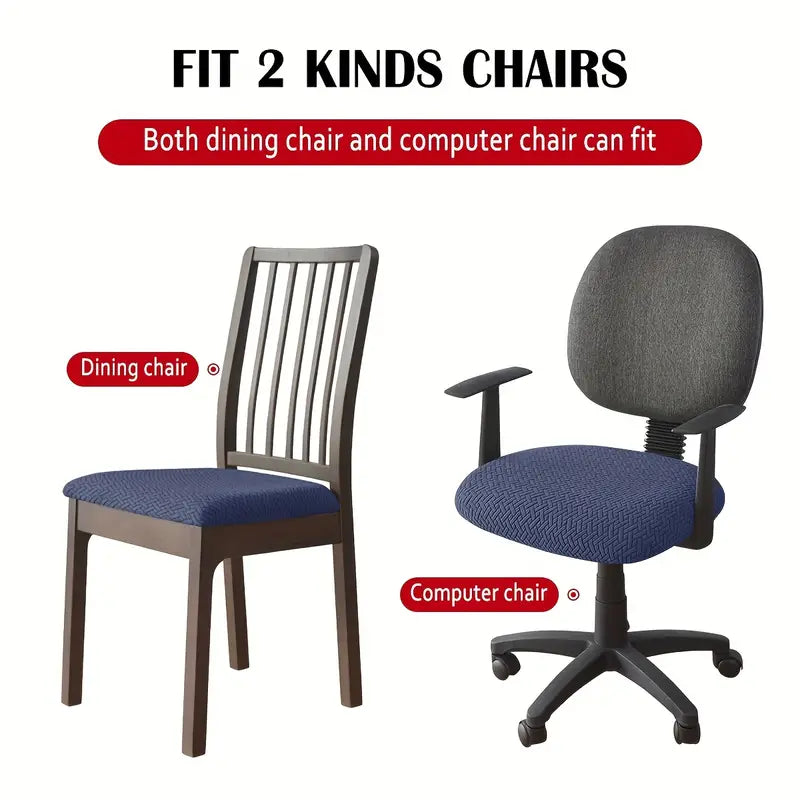 US Originated Jacquard Stretch Chair Cover for Dining and Office Chairs